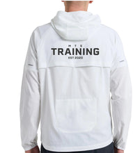 Load image into Gallery viewer, MTS Training Mens White Full Zip Hooded Wind Shield Jacket

